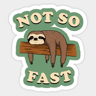 Not So Fast Sticker